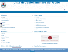 Tablet Screenshot of comune.castellammare.tp.it